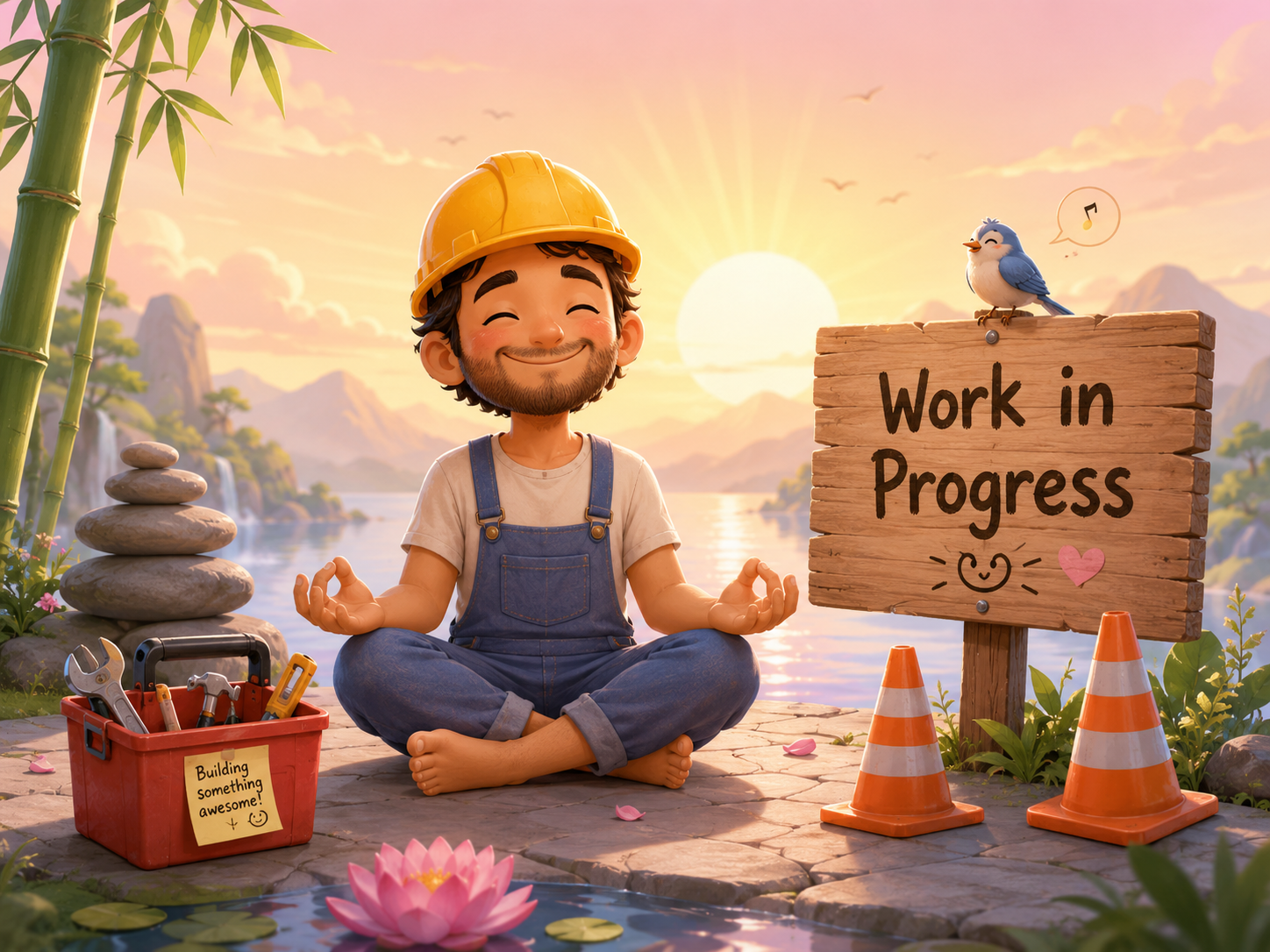 Work in progress illustration